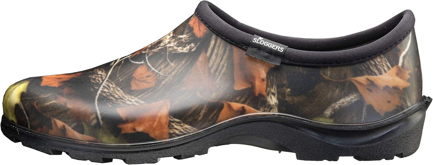 imageSloggers Original Waterproof Work Shoe for Men Outdoor SlipOn Rain and Durable Garden Footwear Made in The USA with Premium Comfort Support Insole Camo Size 11Camo Print