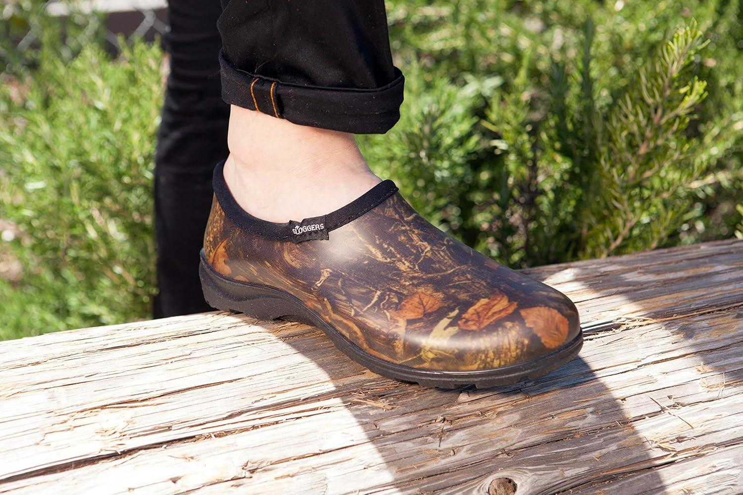 imageSloggers Original Waterproof Work Shoe for Men Outdoor SlipOn Rain and Durable Garden Footwear Made in The USA with Premium Comfort Support Insole Camo Size 11Camo Print