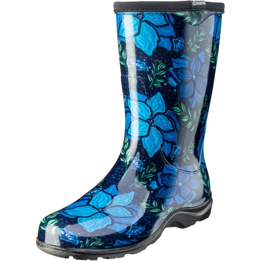 imageSloggers Waterproof Garden Rain Boots for Women  Cute MidCalf Mud amp Muck Boots with Premium Comfort Support InsoleSpring Surprise