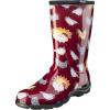 imageSloggers Waterproof Garden Rain Boots for Women  Cute MidCalf Mud amp Muck Boots with Premium Comfort Support InsoleChickens Barn Red