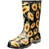 Sunflower Print Black
