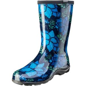 Sloggers Waterproof Garden Rain Boots for Women – Cute Mid-Calf Mud & Muck Boots with Premium Comfort Support Insole(Spring Surprise)