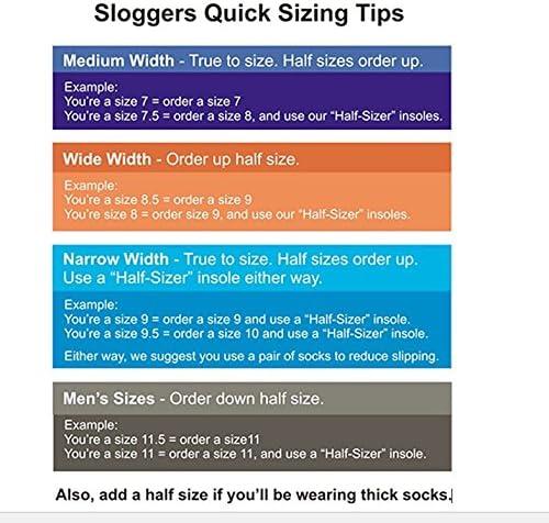 imageSloggers Original Waterproof Rain and Garden Shoe for Women Outdoor SlipOn Garden Clog Made in The USA with Premium Comfort Insole and Arch SupportBlue Paw Print
