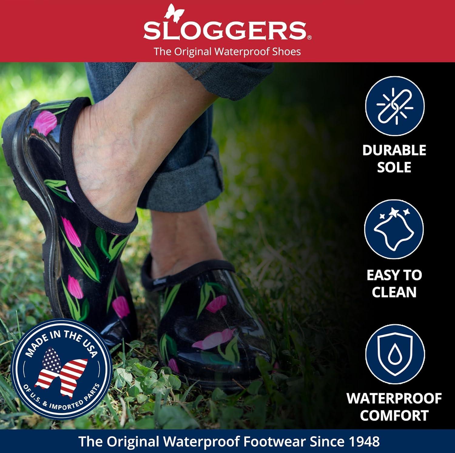 Sloggers Original Waterproof Rain and Garden Shoe for Women- Outdoor ...