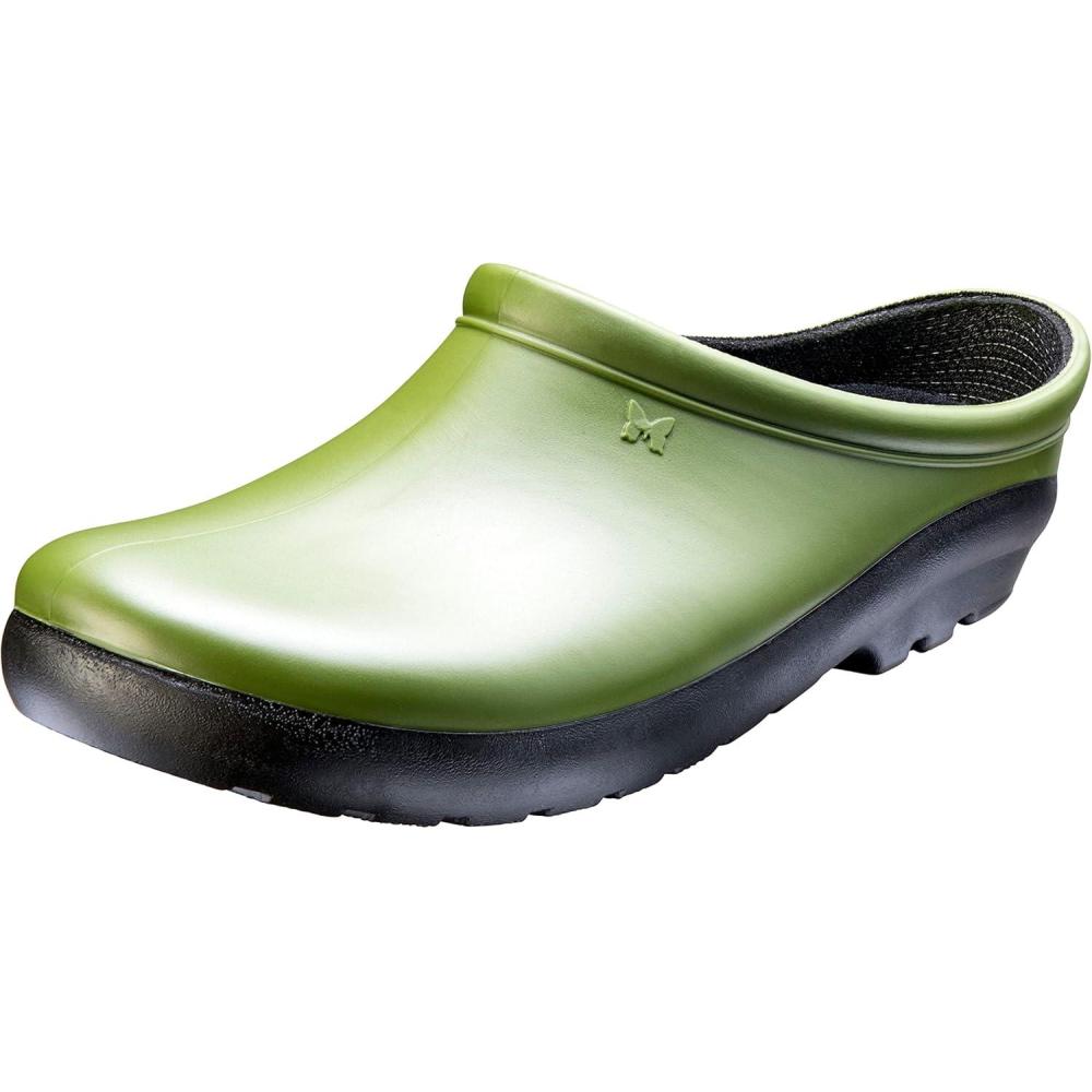 imageSloggers Waterproof Garden Clogs for Women Traditional Garden Clogs with Premium Comfort Support InsoleCactus Green