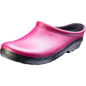 Sloggers Waterproof Garden Clogs for Women – Traditional Garden Clogs with Premium Comfort Support Insole(Sangria Red)
