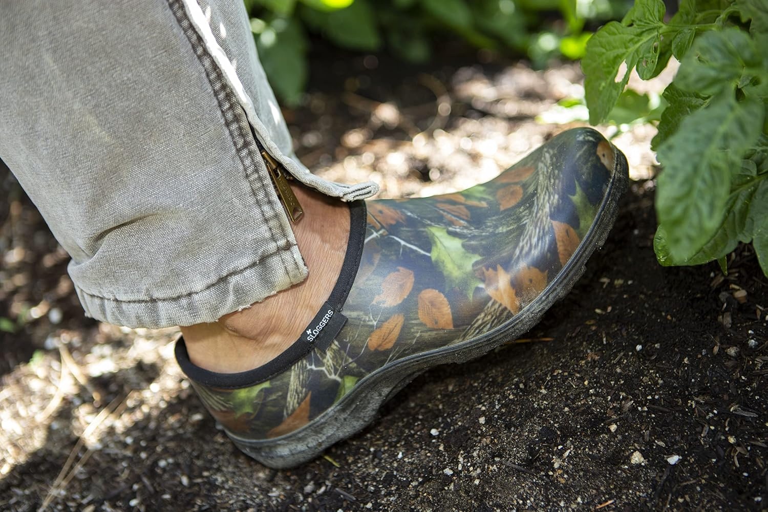 image:imageSloggers Original Waterproof Work Shoe for Men Outdoor SlipOn Rain and Durable Garden Footwear Made in the USA with Premium Comfort Support InsoleCamo Print