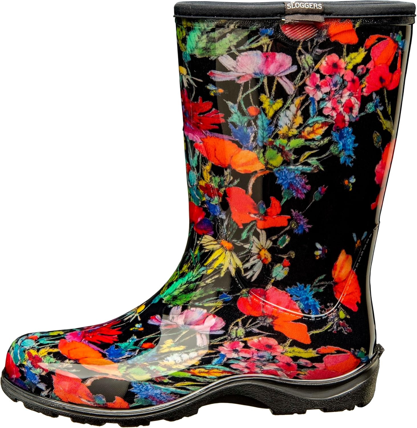 image:imageSLOGGERS Womens Rain and Garden Ankle BootBlack and Yellow