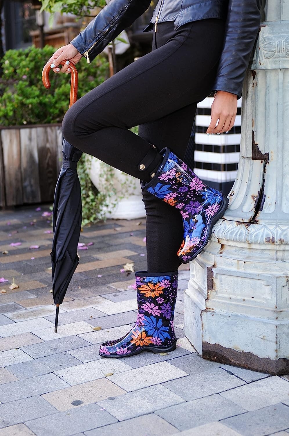 image:imageSLOGGERS Womens Rain and Garden Ankle BootFlower Power