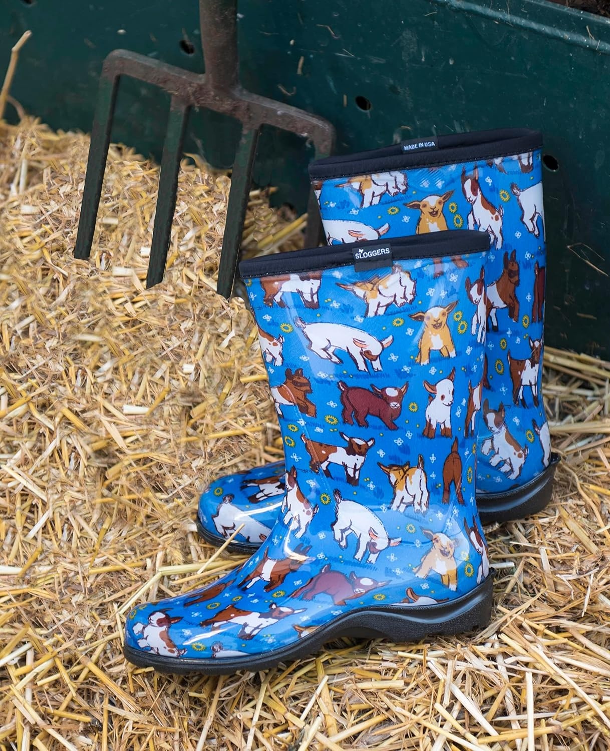 image:imageSLOGGERS Womens Rain and Garden Ankle BootGoats Sky Blue