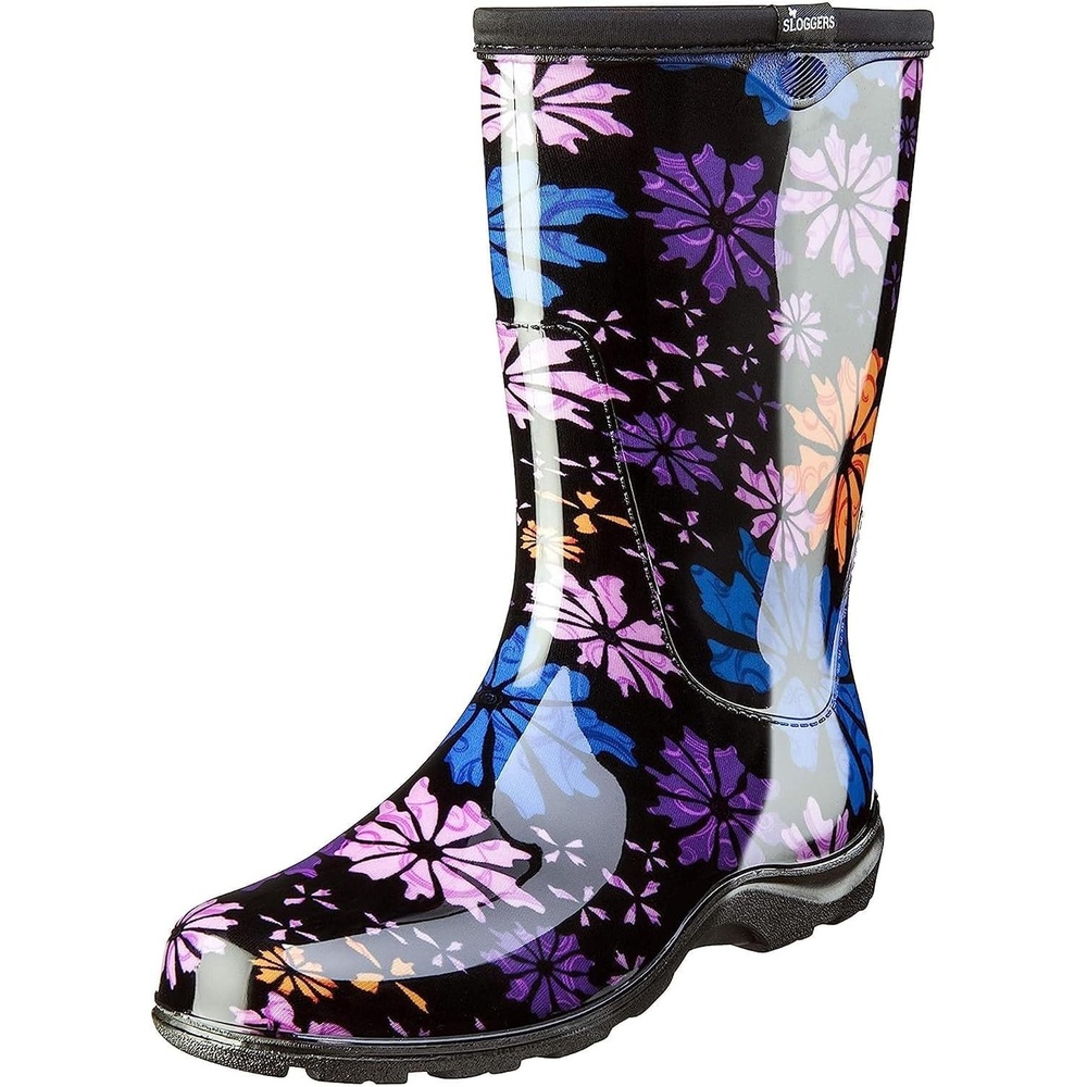 image:imageSLOGGERS Womens Rain and Garden Ankle BootFlower Power