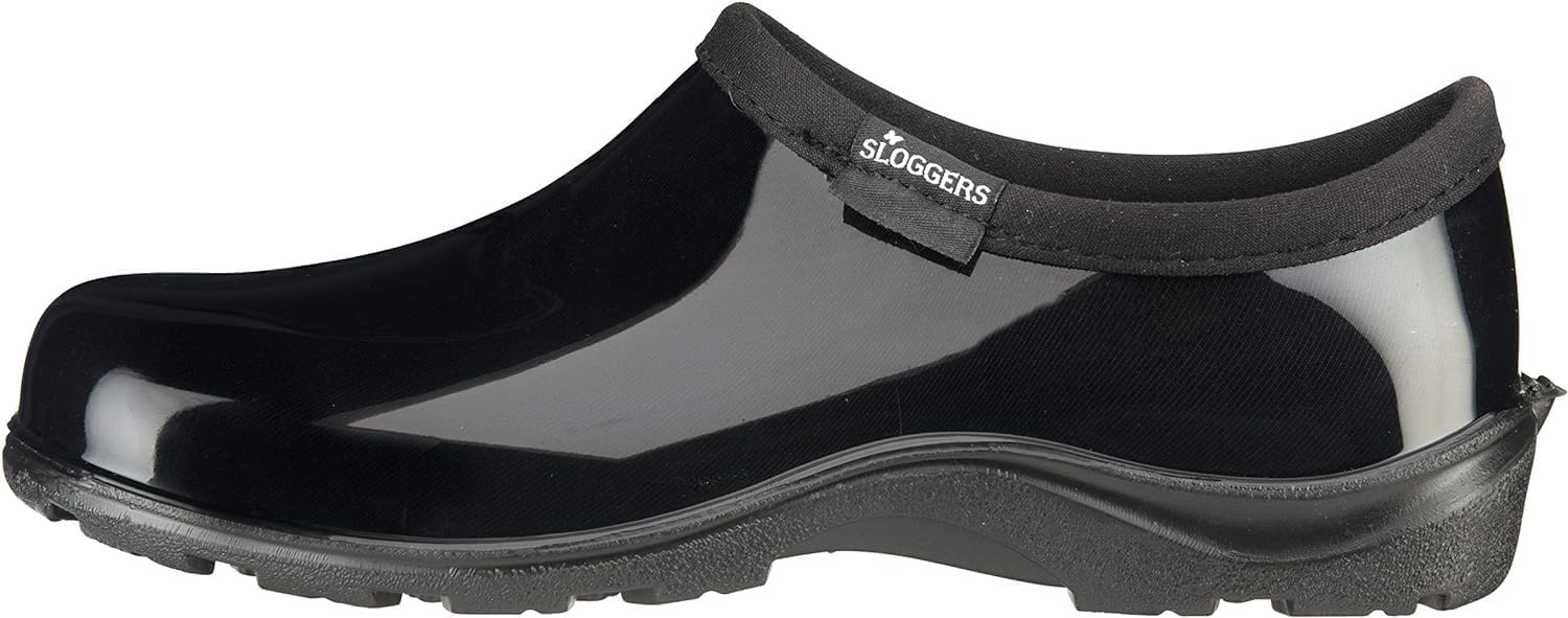 image:imageSloggers Original Waterproof Rain and Garden Shoe for Women Outdoor SlipOn Garden ClogClassic Black