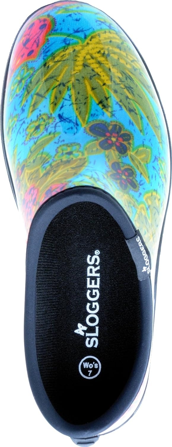 image:imageSloggers Original Waterproof Rain and Garden Shoe for Women Outdoor SlipOn Garden ClogMidsummer Blue