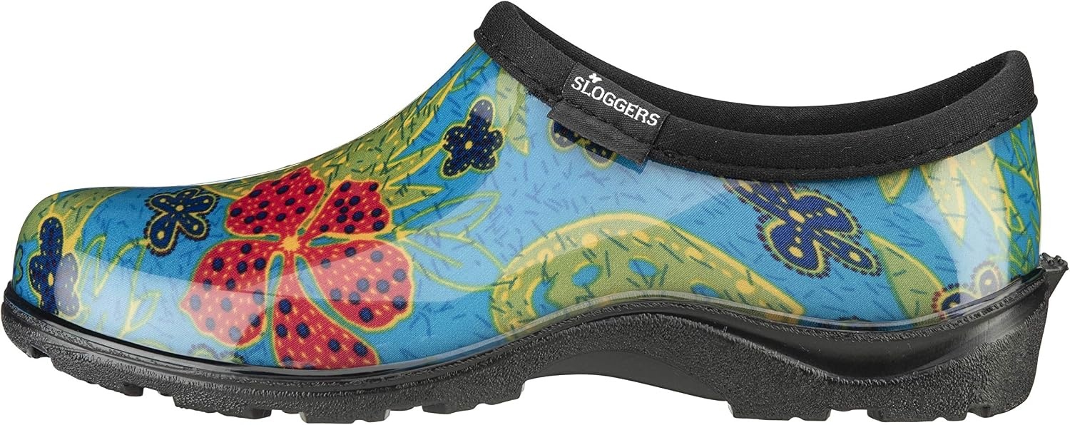 image:imageSloggers Original Waterproof Rain and Garden Shoe for Women Outdoor SlipOn Garden ClogMidsummer Blue