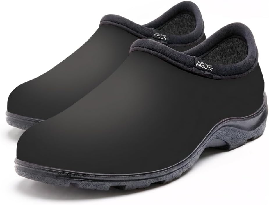 image:imageSloggers ProLite Womens Garden amp Work SlipOn Shoes 25 Lighter Waterproof Comfort Clogs with AllDay Insoles UV Protection Arch Support amp DeepLug Traction Made in USA with US amp Imported PartsRecycled Black