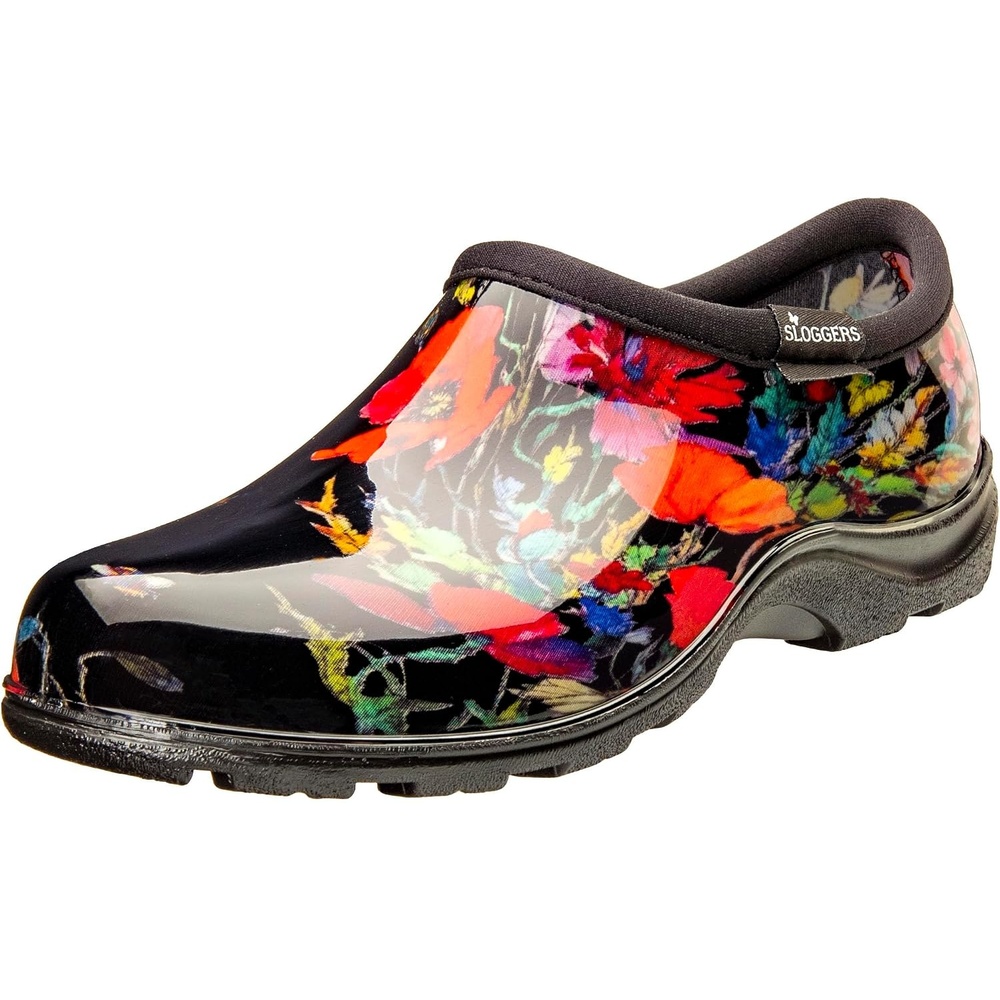 image:imageSloggers Original Waterproof Rain and Garden Shoe for Women Outdoor SlipOn Garden ClogIn Fields Black