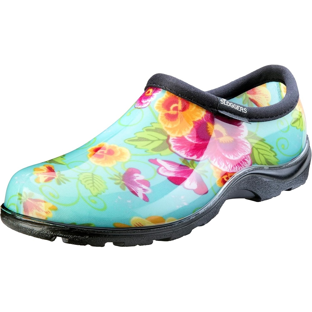 image:imageSloggers Original Waterproof Rain and Garden Shoe for Women Outdoor SlipOn Garden ClogTurquoise