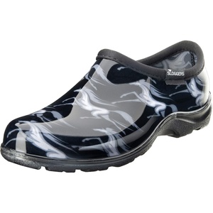 Sloggers Original Waterproof Rain and Garden Shoe for Women– Outdoor Slip-On Garden Clog(Horses Black)