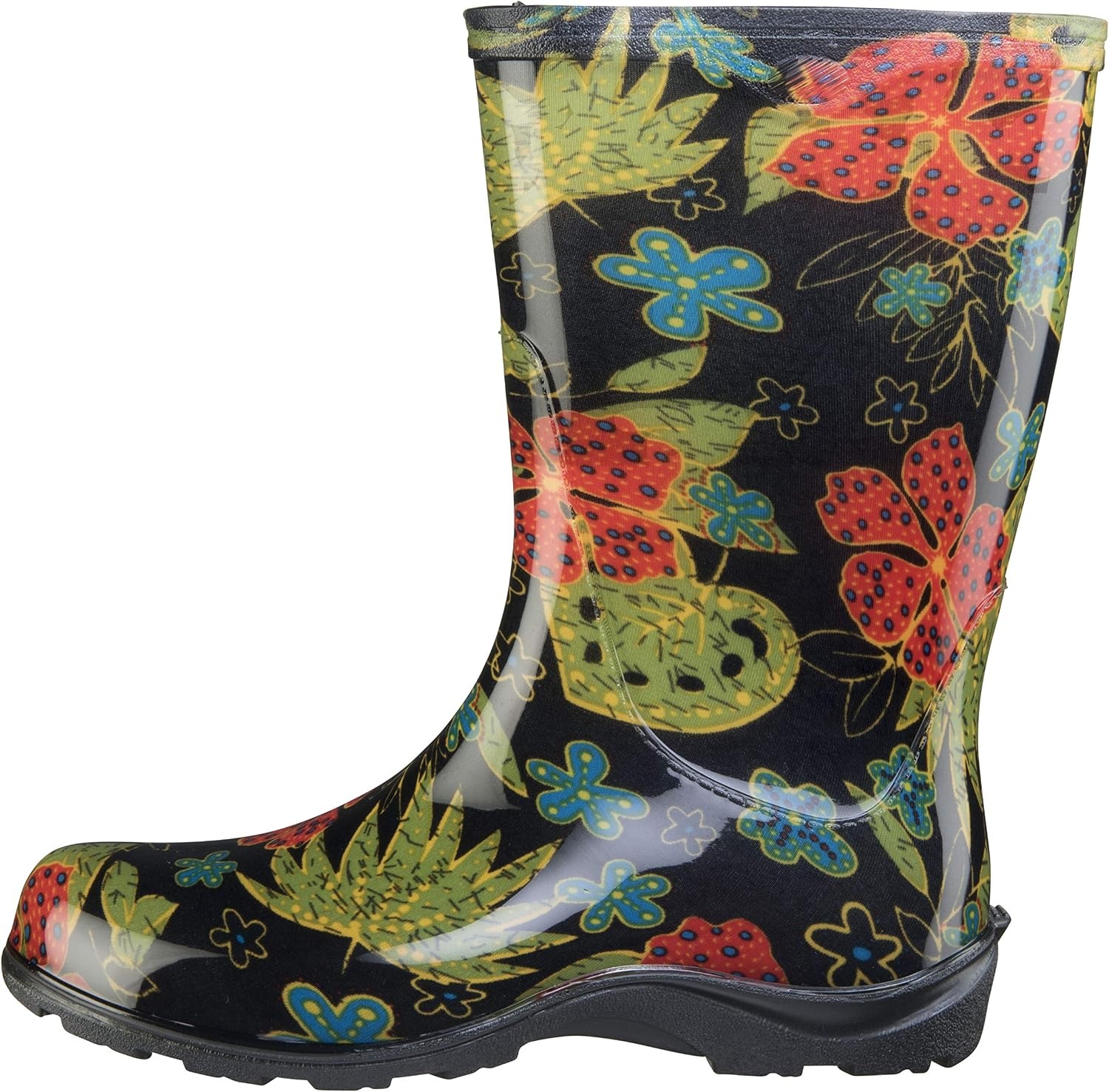 image:imageSloggers Womens Waterproof Rain and Garden Boot with Comfort Insole Midsummer Black Size 7 Style 5002BK07