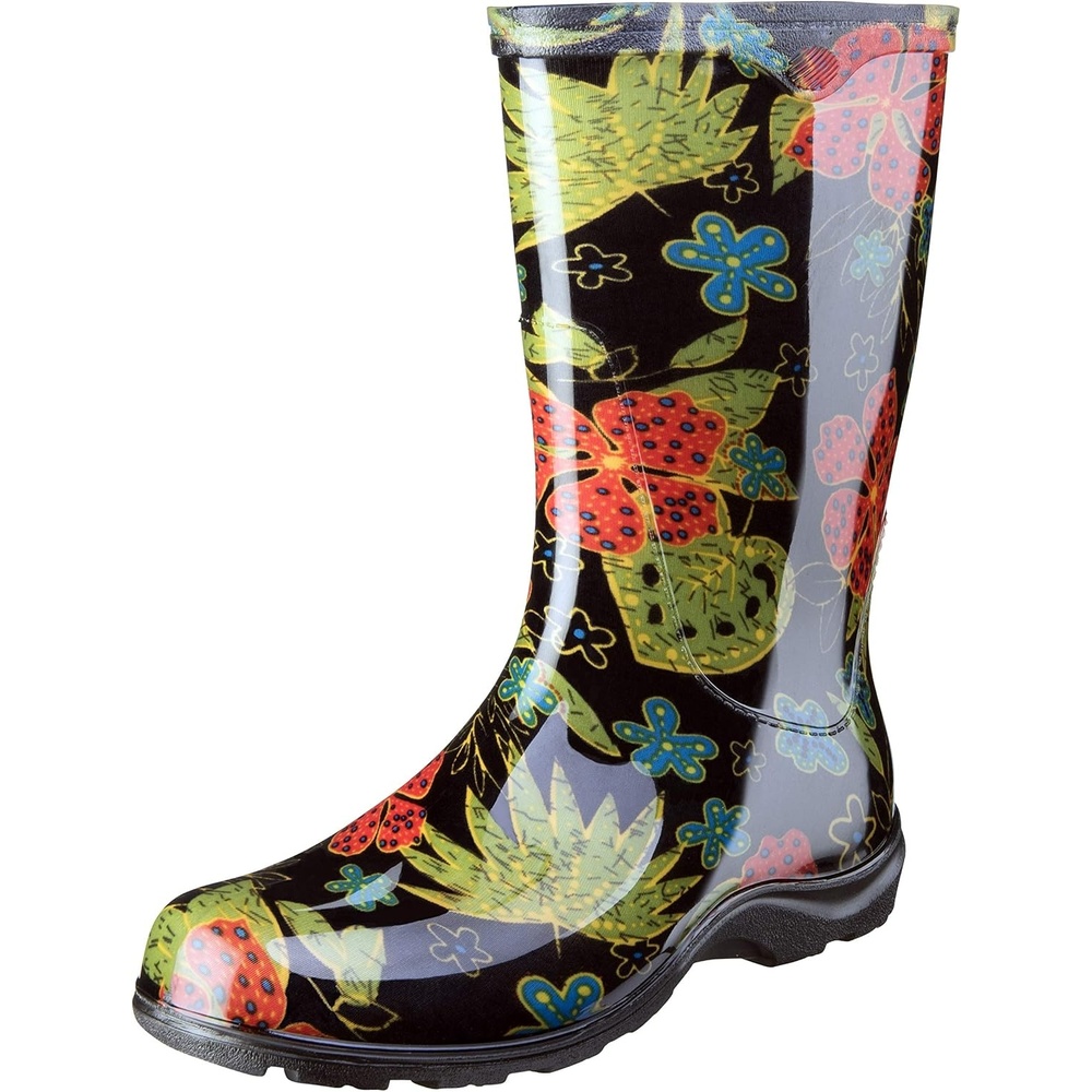 image:imageSloggers Womens Waterproof Rain and Garden Boot with Comfort Insole Midsummer Black Size 7 Style 5002BK07