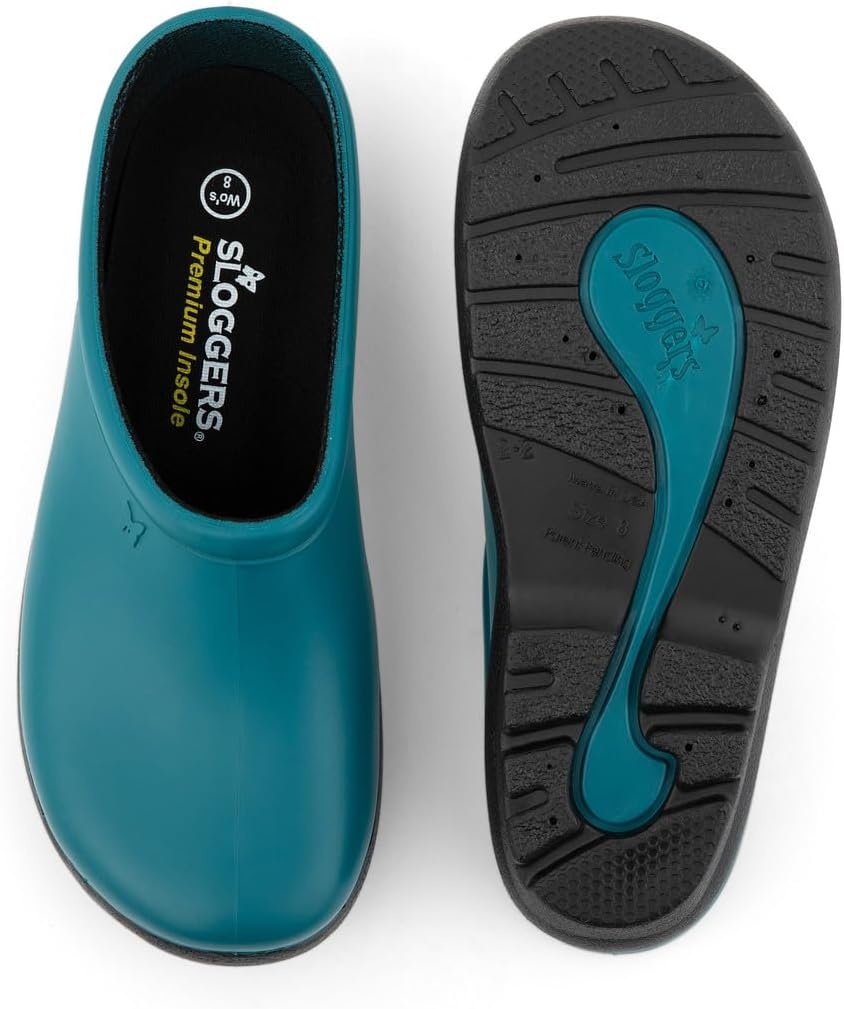 image:imageSloggers Waterproof Everyday Clogs for Women Traditional Clogs with Premium Comfort Support Insole for Garden Restaurant and HealthcareDeep Lake Blue