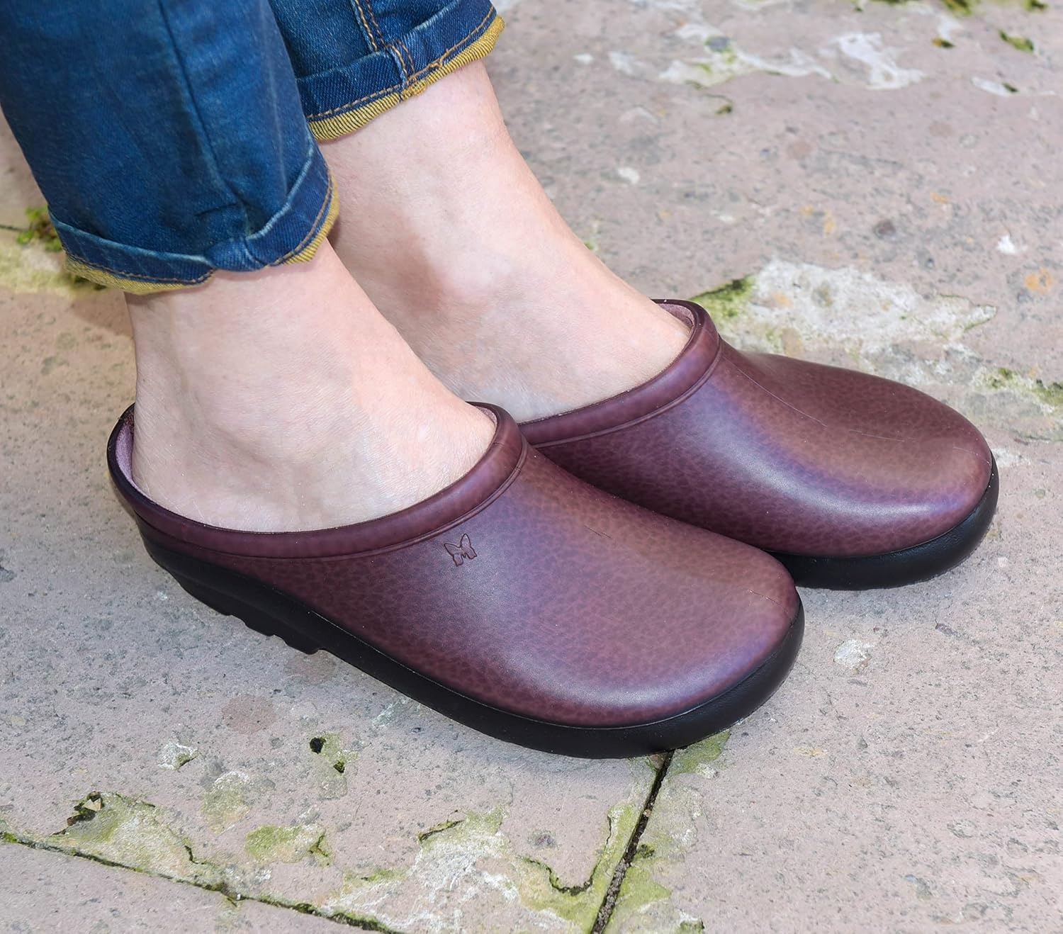 image:imageSloggers Waterproof Everyday Clogs for Women Traditional Clogs with Premium Comfort Support Insole for Garden Restaurant and HealthcareSangria Red